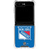 NHL New York Rangers Solid Background Galaxy Z Flip6 Clear Case